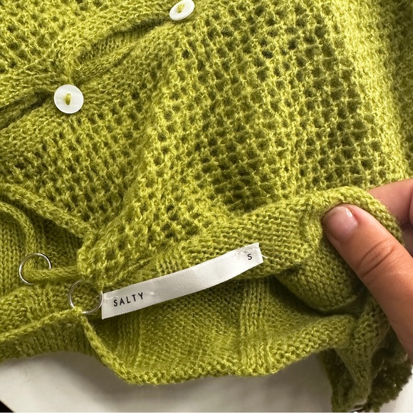 Green Knot Mini Dress with Cutouts - Picture 3 of 5